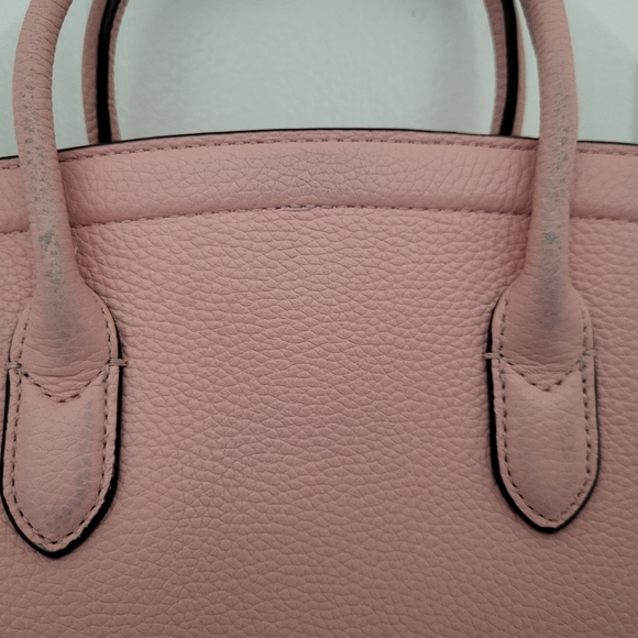 Kate Spade Knott Medium Satchel with Crossbody Strap Pink VGUC - Picture 5 of 11